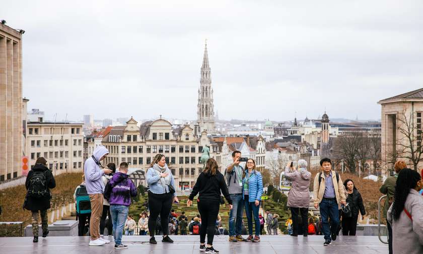 Wandelen in Brussel op de CM Urban Walk Brussel.