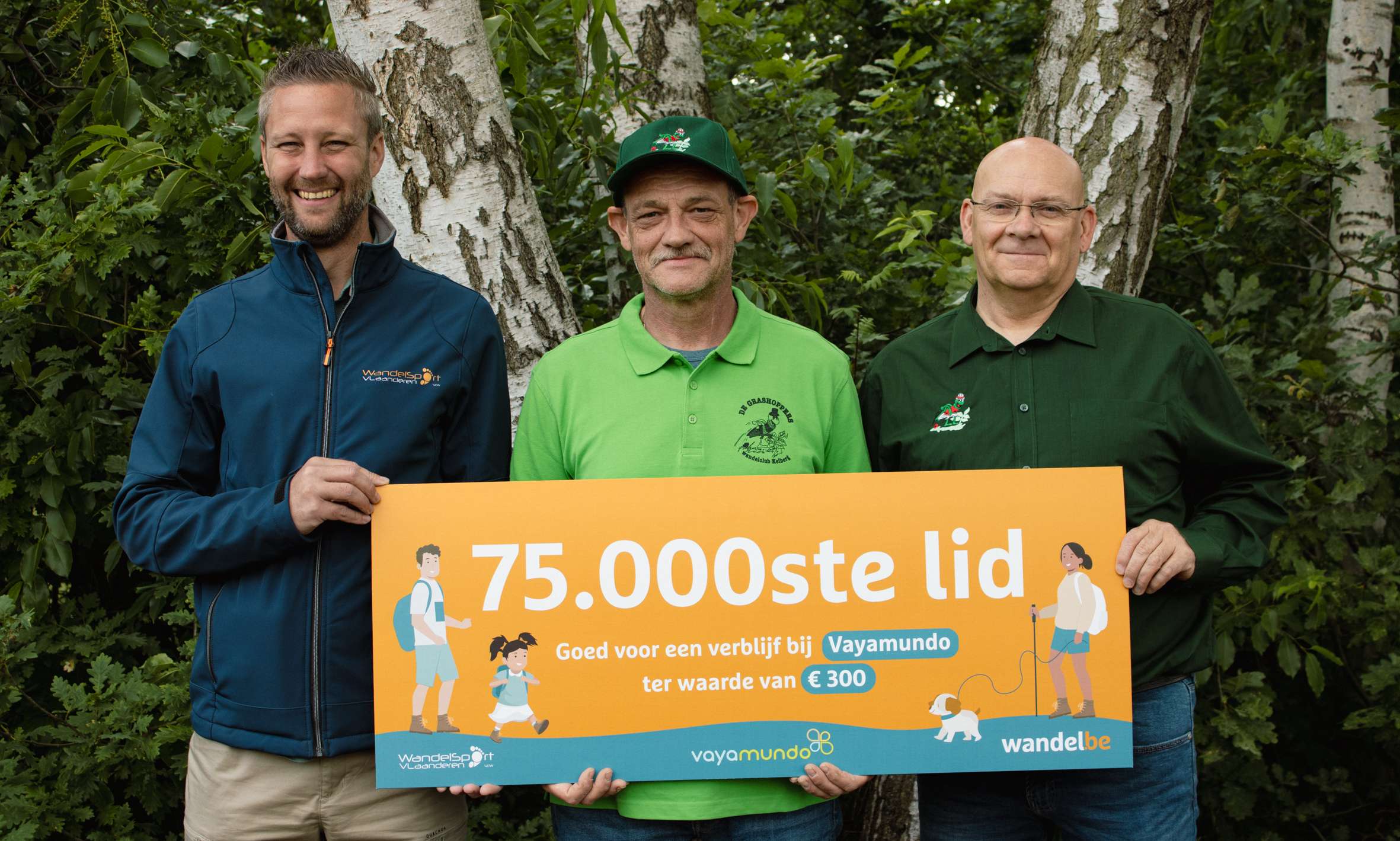 Wandelsport Vlaanderen vzw telt voortaan meer dan 75.000 leden.