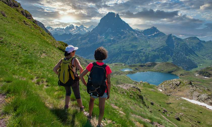 Wandelen langs de route van de Tour de France.