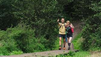 Wandelen op de Elfbergentocht van Flanders Trails.