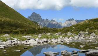 Wandelen op de Golmer Seenweg in Montafon.