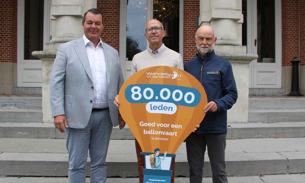 Wandelsport Vlaanderen vzw bereikt ruim 80.000 leden.