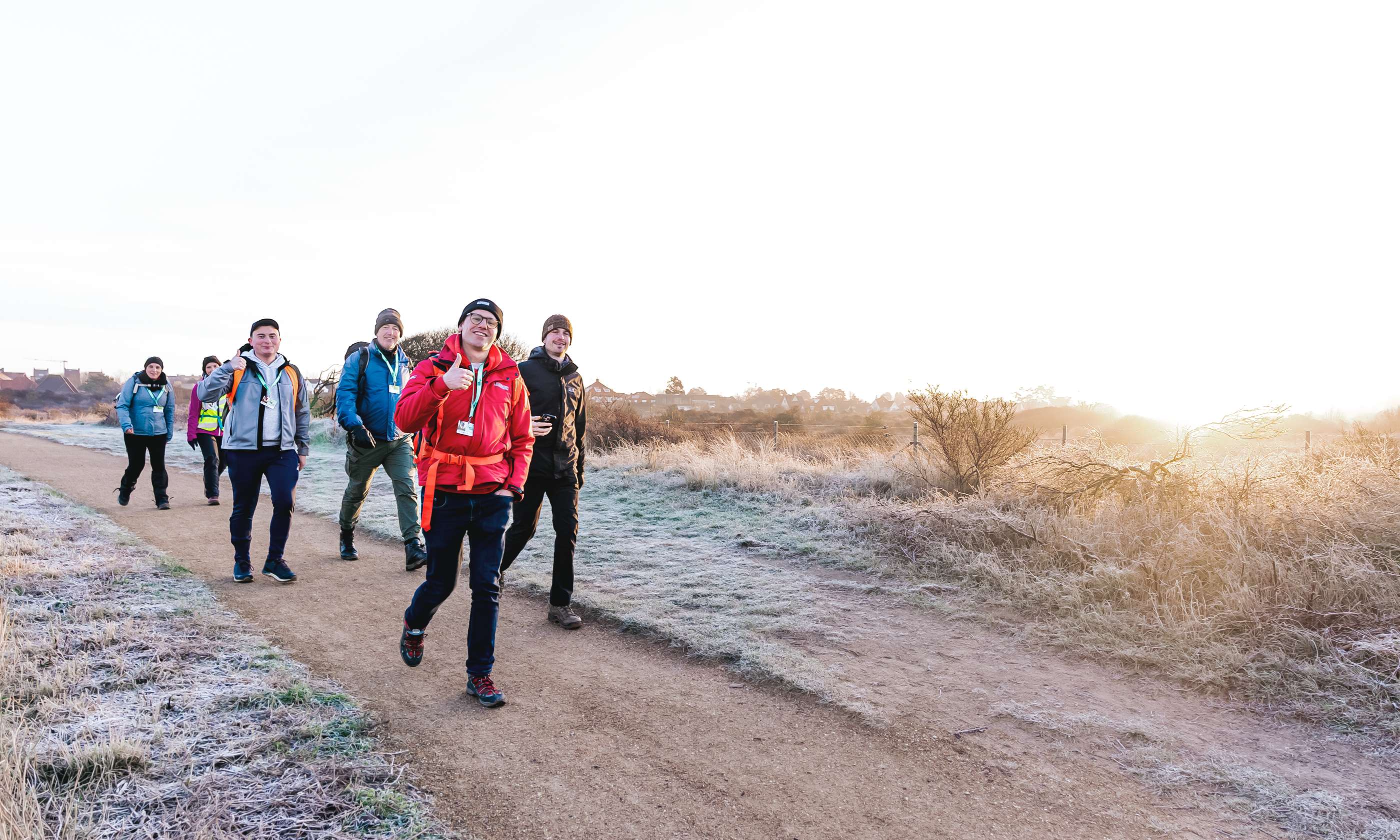 Wandelen in de winter.