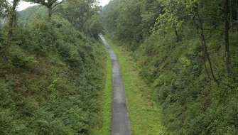 Wandelen langs de 165A spoorlijn.