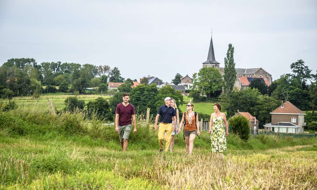 Wandelen in Binkom, in Vlaams-Brabant.