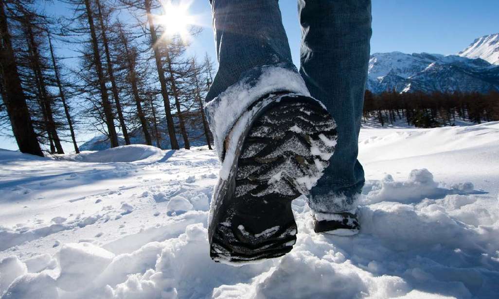 Voetspieren versterken tijdens de winter.
