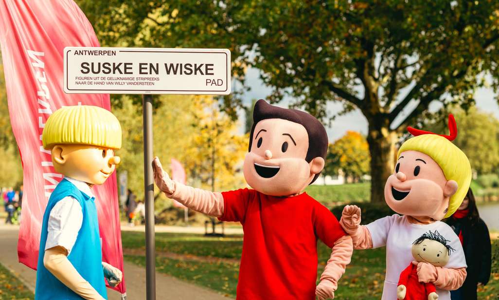 Wandelen op de stripfiguurpaden van Linkeroever.
