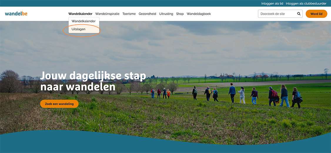 wandeltochten uitslagen